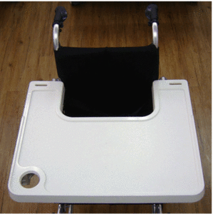 [실버스] 휠체어다용도테이블 SH-WCT0001 휠체어식탁 휠체어테이블 간이식탁 휠체어트레이 휠체어거치대 휠체어컵홀더