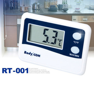 [BODYCOM] 바디컴 냉장고온도계 RT-001 온도계 (최고최저온도/센서로만 측정가능/자석/-50~70)