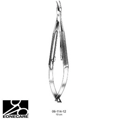 [NS] 스프링안과지침기 06-114-12 Troutmann Barraquer Micro Needle Holder Curved