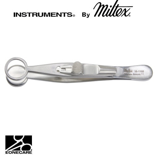 [Miltex]밀텍스 SPENCER Chalazion Forceps #18-1188 4&quot;(10.2cm)oval,inside ring 10 x 12 mm,with slide lock