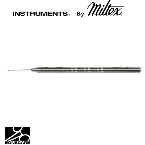 [Miltex]밀텍스 SINSKEY Lens Manipulating Hook #18-465 4-1/2&quot;(11.4cm),straight,with guard0.20mm diameter blunt tip