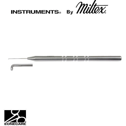 [Miltex]밀텍스 SINSKEY Lens Manipulating Hook #18-463 4-1/2&quot;(11.4cm),straight with guard0.25mm diameter blunt tip