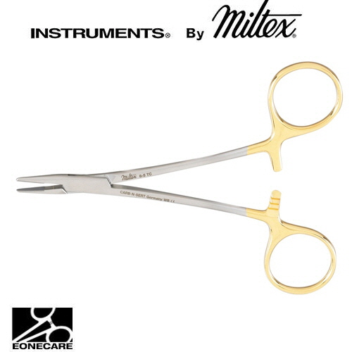 [Miltex]밀텍스 PAR Needle Holder,Tungsten Carbide #8-5TC 5&quot;(12.7cm)delicate serrated jaws,straight