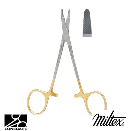 [Miltex]밀텍스 OLSEN-HEGAR Needle Holder &amp; Suture Scissors,Tungsten Carbide #8-14TC 4-3/4&quot;(12.1cm)serrated jaws