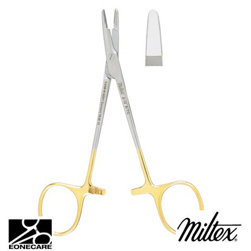 [Miltex]밀텍스 OLSEN-HEGAR Needle Holder &amp; Suture Scissors,Tungsten Carbide #8-14A-TC 4-3/4&quot;(12.1cm)smooth jaws
