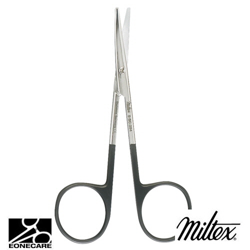 [Miltex]밀텍스 METZENBAUM Scissors,SuperCut #5-SC-284 4-1/2&quot;(11.4cm),curveddelicate,one micro fine serrated blade