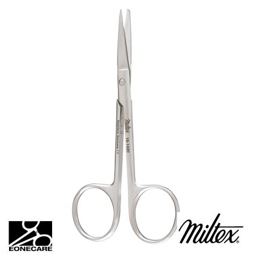 [Miltex]밀텍스 KNAPP Iris Scissors #18-1420 4&quot;(10.2cm),straight,sharp/blunt tipsribbon type,15mm blades,blunt tips