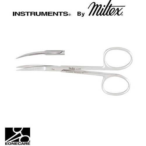 [Miltex]밀텍스 Iris Scissors #5-302 4&quot;(10.2cm),curvedsharp tips