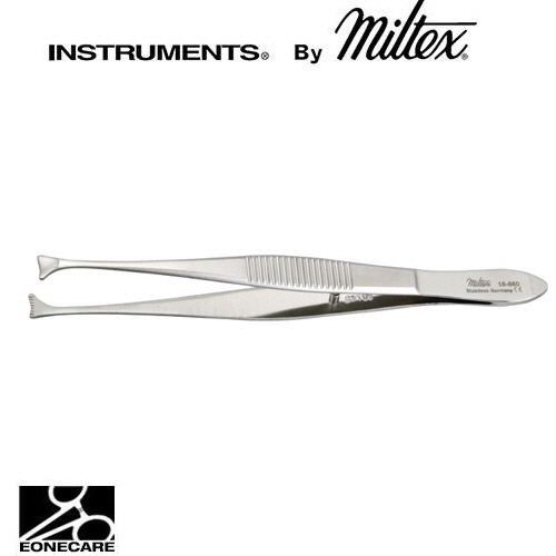 [Miltex]밀텍스 WALDEAU Fixation Forceps #18-860 4-3/8&quot;(11.2cm)concave jaws 5mm wide,with fine teeth