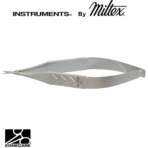 [Miltex]밀텍스 VANNAS Scissors #18-1636 4&quot;(10.2cm),straightsharp tips,extra thin 7mm long rounded blades