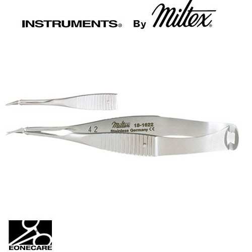 [Miltex]밀텍스 VANNAS Capsulotomy Scissors #18-1622 3-1/4&quot;(8.3cm),curvedextra delicate blades with sharp tips,triangular arrow shaped blades