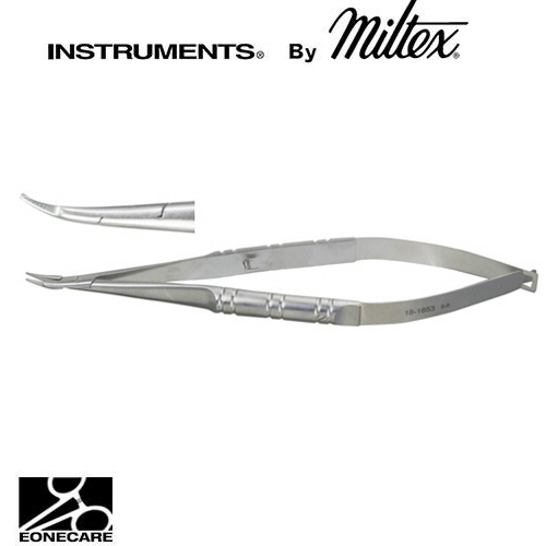[Miltex]밀텍스 BARRAQUER Needle Holder #18-1853 5-1/2&quot;(14cm),curved,with lockdelicate smooth jaws