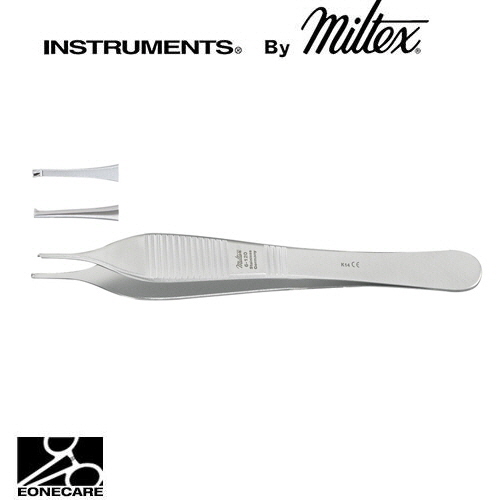 [Miltex]밀텍스 ADSON Tissue Forceps 티슈포셉 #6-120 4-3/4&quot;(12.1cm),straight1 x 2 teeth,delicate