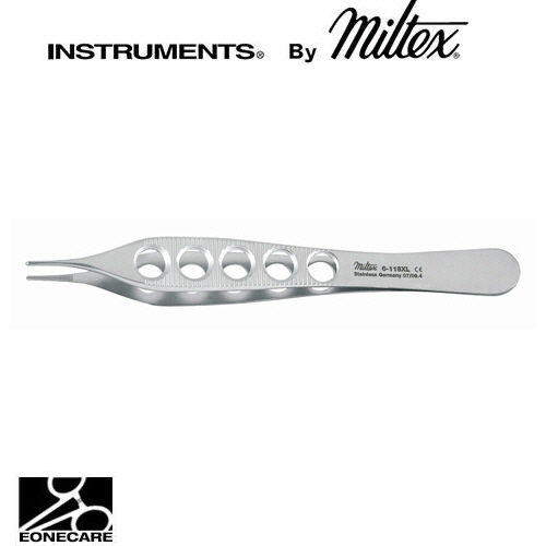 [Miltex]밀텍스 ADSON Dressing Forceps 드레싱포셉 #6-118XL 4-3/4&quot; (12.1cm),straightdelicate, serrated, lightweight fenestrated handles
