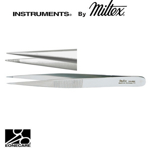 [Miltex]밀텍스 THORPE Corneal &amp; Splinter Forceps #18-980 4-1/2&quot;(11.4cm)very sharp points,fine serrated jaws