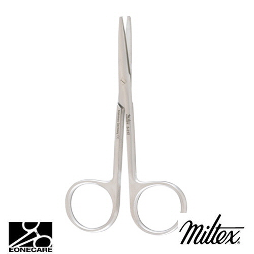 [Miltex]밀텍스 STRABISMUS Scissors #5-312 4&quot;(10.2cm),straightrounded blades,blunt tips
