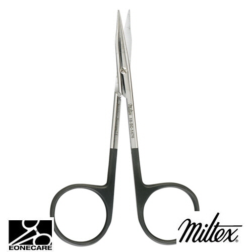 [Miltex]밀텍스 STEVENS Tenotomy Scissors,superCut #18-SC-1476 4-1/2&quot;(11.4cm),curved,blunt tipslong blades,one micro fine serrated blade